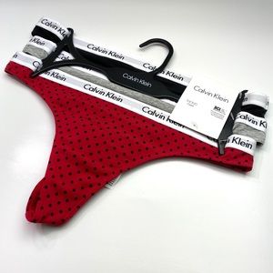 NWT Calvin Klein Thong Set - Pack of 3